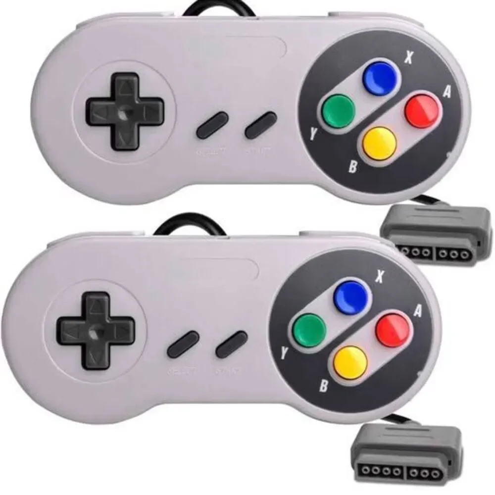 2 Packs Replacement Controller Gamepad for SNES, Game Controller